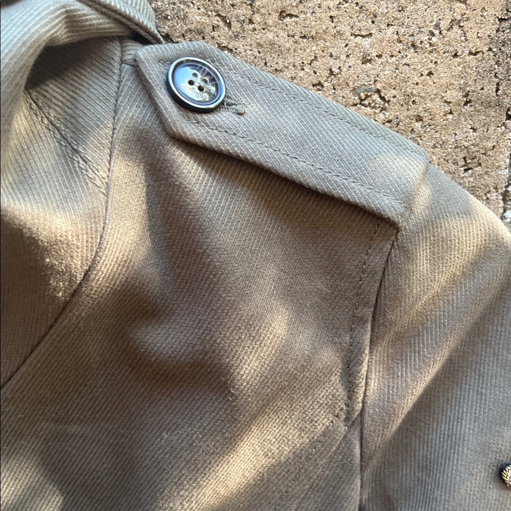 William Rast military Blazer/jacket w/ Button Detail and pockets olive green XS‎ - Picture 10 of 14